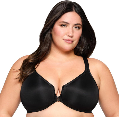 Glamorise Damen Full Coverage Bra 95D Schwarz, 95D Schwarz