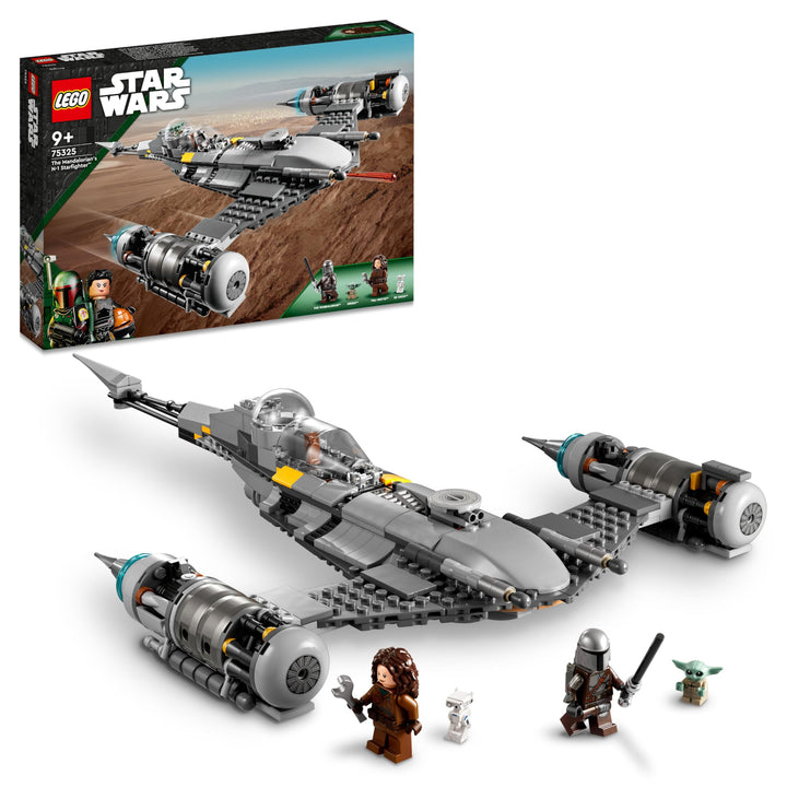 LEGO Star Wars Der N-1 Starfighter des Mandalorianers aus Das Buch von Boba Fett, Raumschiff-Spielze