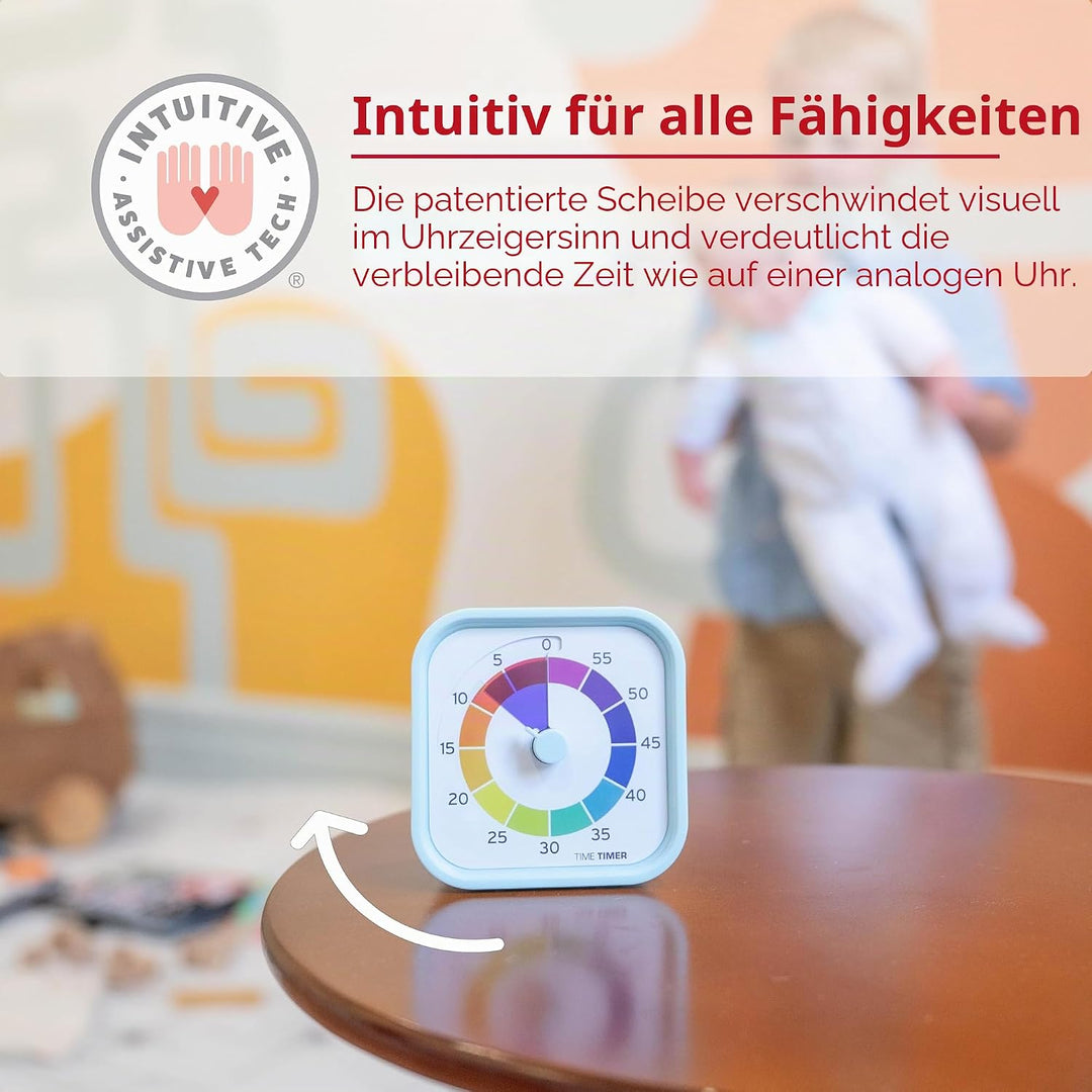 Time Timer MOD – Home Edition – Regenbogenrad – individuelle Grösse, visueller Countdown-Timer mit 5