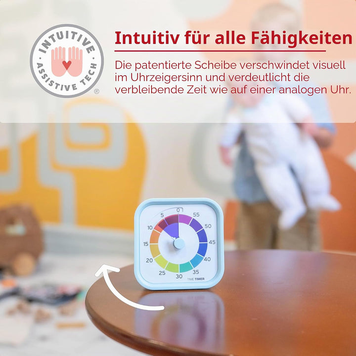 Time Timer MOD – Home Edition – Regenbogenrad – individuelle Grösse, visueller Countdown-Timer mit 5