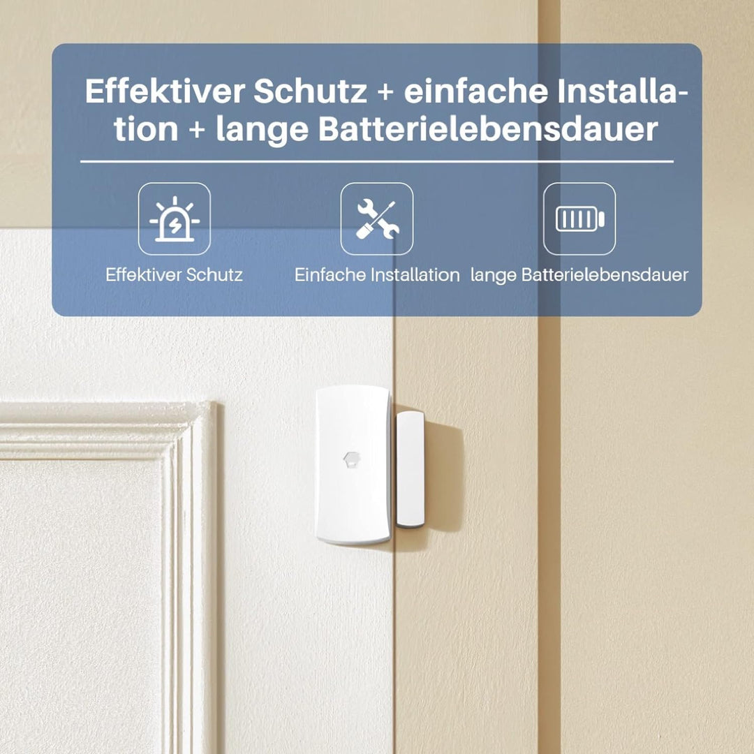 Chuango DWC-102 * 3 - Tür-/Fenstersensor, kabellos, Manipulationsschutz, 3 Stück, NUR mit Alarmanlag