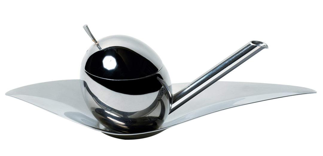 Alessi "Taste-Huile" Olivenölkoster aus Edelstahl, 54 x 19.5 x 35 cm