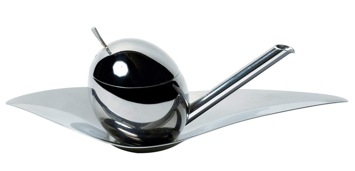Alessi "Taste-Huile" Olivenölkoster aus Edelstahl, 54 x 19.5 x 35 cm