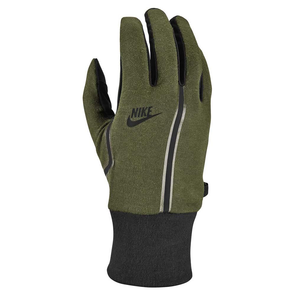 Nike Unisex – Erwachsene Tech Fleece Handschuhe Small/Medium Grün,Schwarz, Small/Medium Grün,Sc