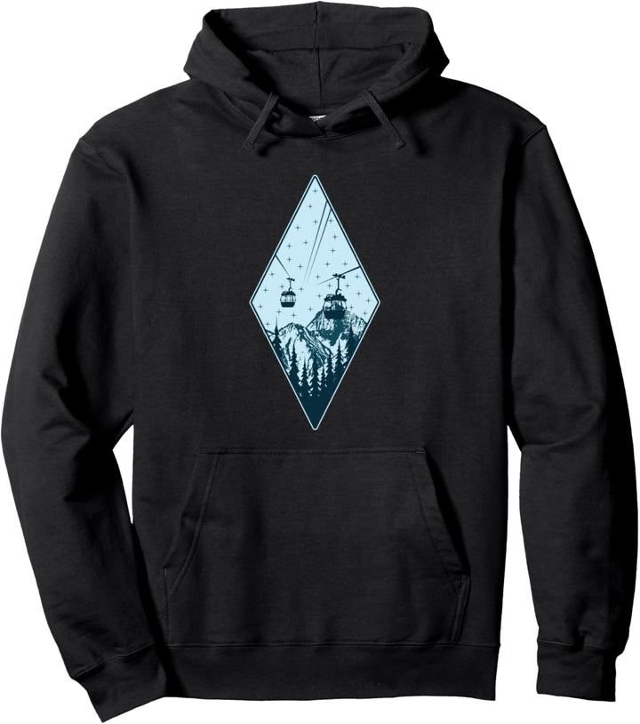 Skifahren Snowboarden Skifahrer Snowboarder Pullover Hoodie
