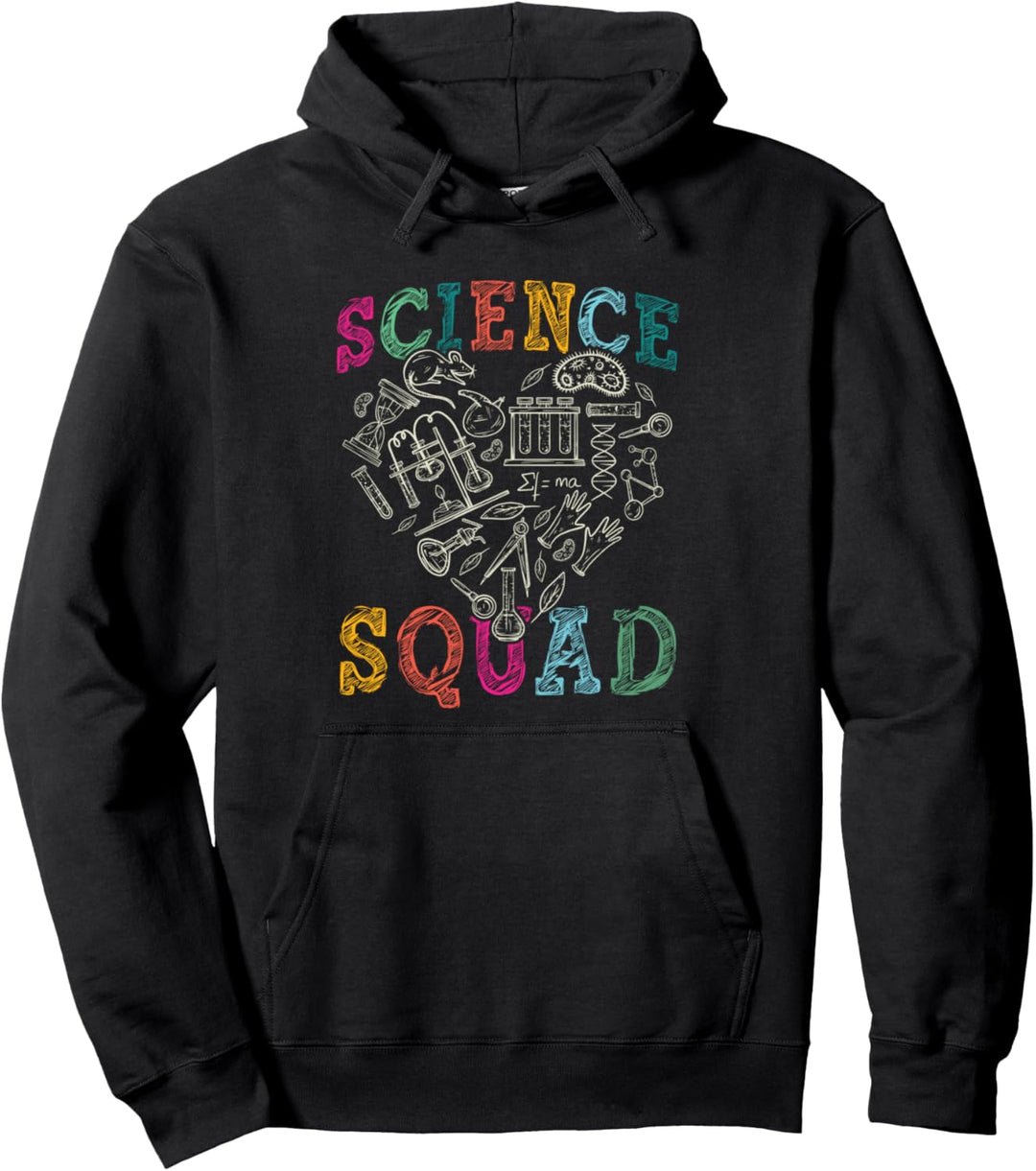 Science Squad Technology Vintage Teacher Team Student STEM Pullover Hoodie