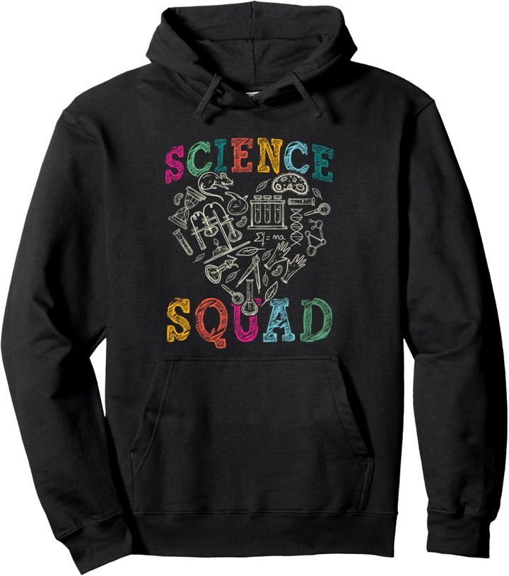 Science Squad Technology Vintage Teacher Team Student STEM Pullover Hoodie