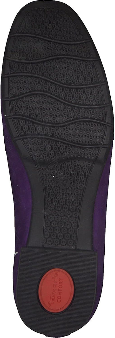 Tamaris Damen 8-84205-41 Slipper 37 EU Purple Nubuk, 37 EU Purple Nubuk