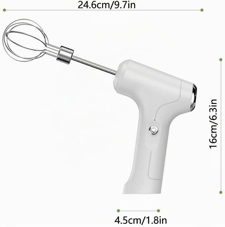 Elektrischer Schneebesen, Tragbarer Handmixer USB Wiederaufladbare Handheld -Eierschläger für Schlag