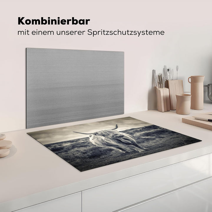KitchenYeah© Herdabdeckplatte Einteilig Ceranfeld Abdeckplatte für Induktionsschutz Ceranfeldabdecku