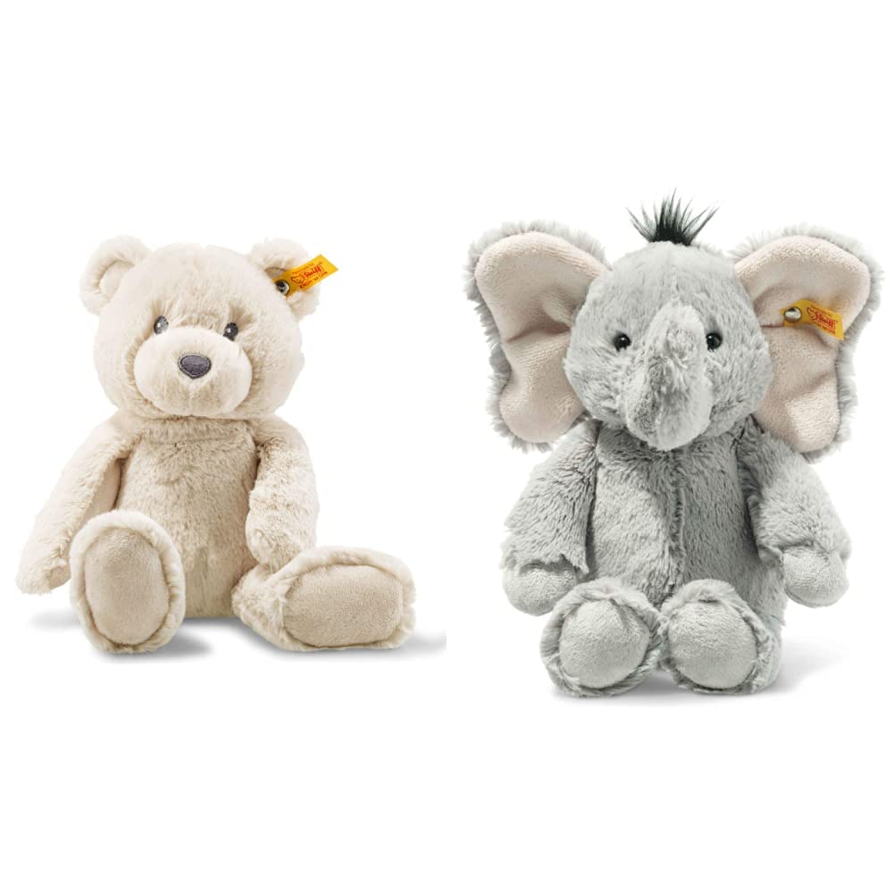 Steiff Bearzy Teddybär - 28 cm - Kuscheltier für Babys - Soft Cuddly Friends - weich & waschbar - be