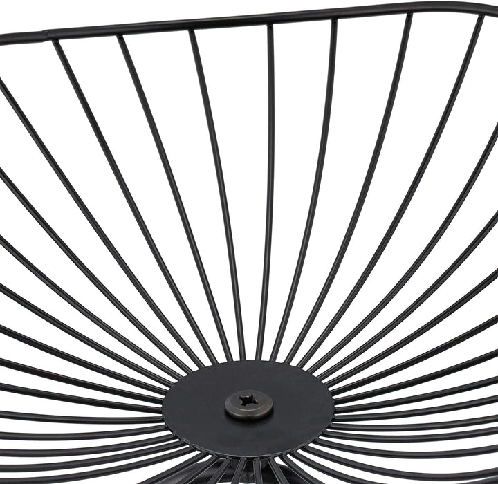 Relaxdays Etagere, 3 stöckig, Metall, HBT: 34x49x31,5 cm, Lotusblatt-Design, Früchtekorb für Obst &