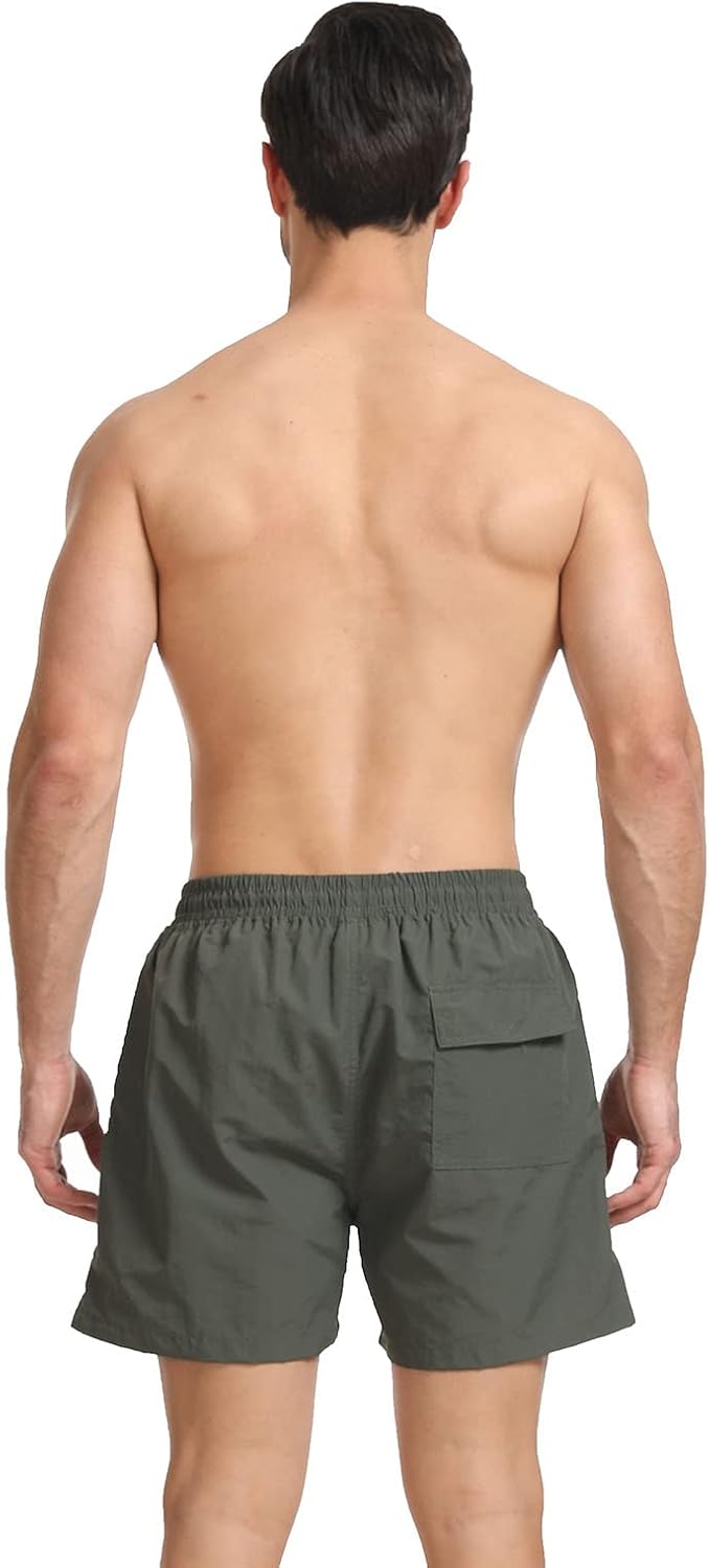 JustSun Badehose Herren Schnelltrocknend Boardshorts mit Mesh-Futter und Verstellbarem Tunnelzug XL