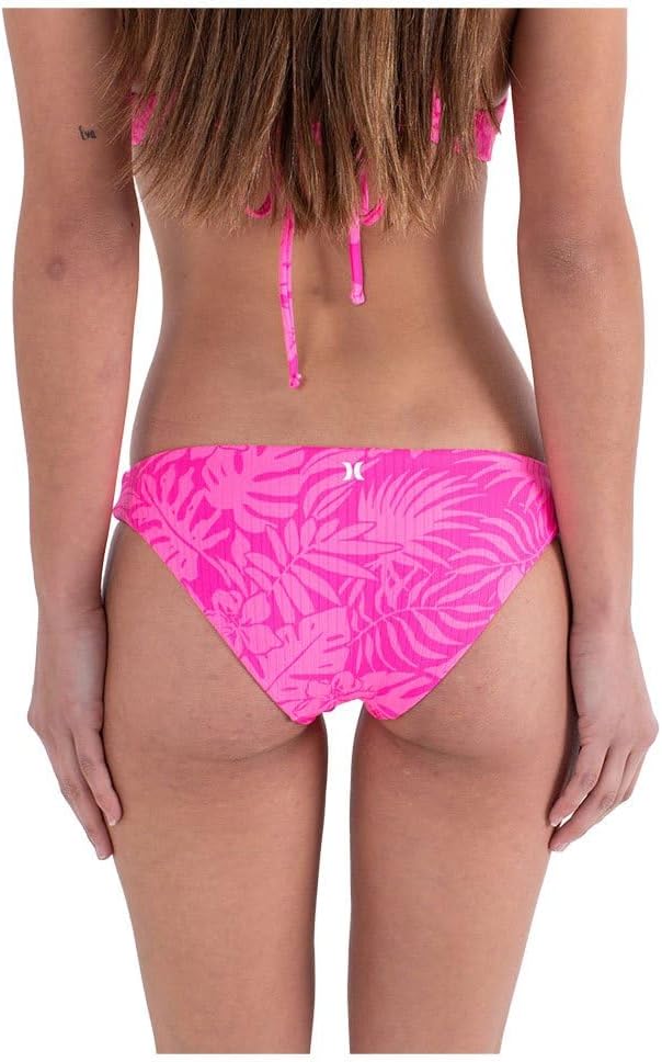 Hurley Damen Jungle Walk Moderate Bottom Bikinihöschen XS Pink Punch, XS Pink Punch