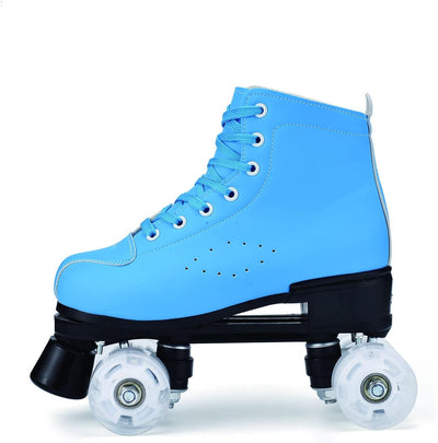 YUDOXN Damen Klassische Retro Rollschuhe.Klassische Retro Rollschuhe.Classic Roller, komfortabl LED