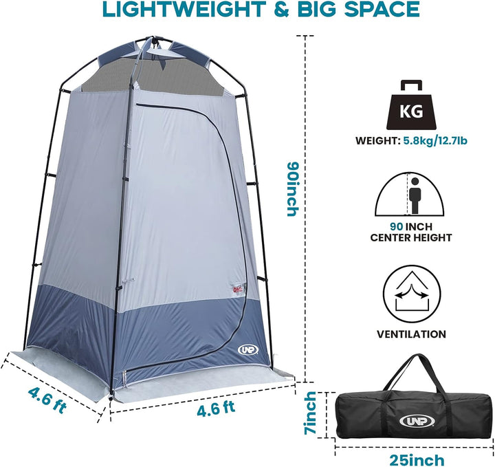 UNP Camping Duschzelt, Outdoor-Camping, Sichtschutz, Umkleidezimmer, tragbares WC-Zelt für Wandern,