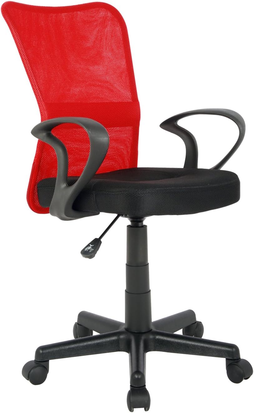 SixBros. Bürostuhl,Schreibtischstuhl, Drehstuhl für’s Büro oder Kinderzimmer, stufenlos höhenverstel