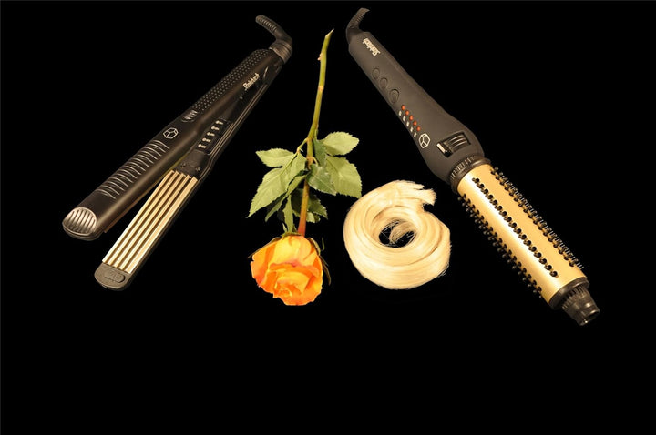 Steinbach Professional 603 Cute Crimper Straightener Turmalin Ionic 3 in 1 schwarz