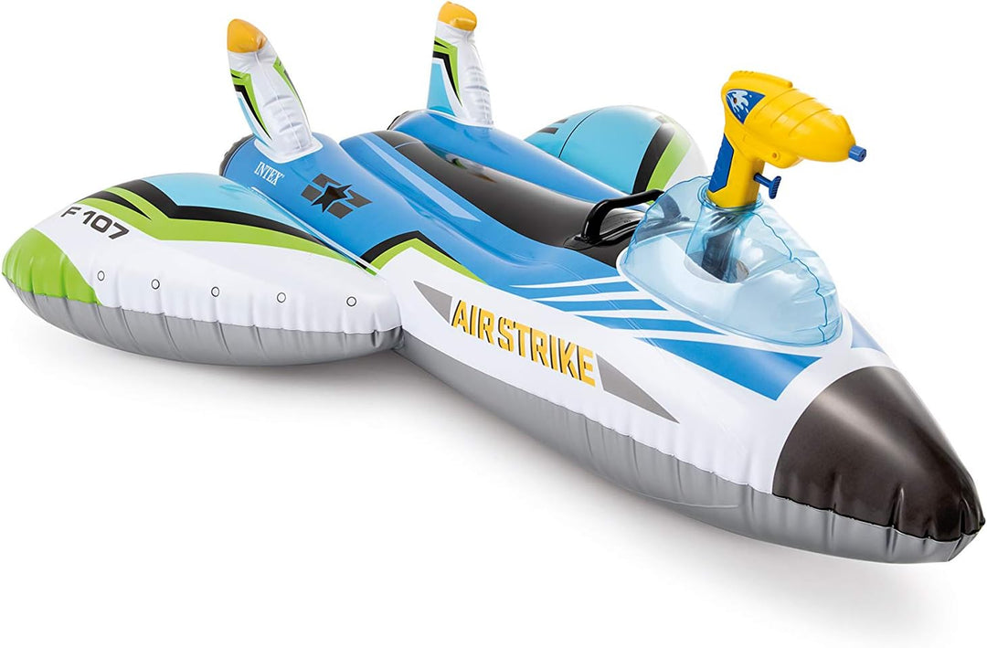 Intex Water Gun Plane Ride-ONS, 117 x 117 cm Weiss Einheitsgrösse (Packung mit 2), Weiß Einheit