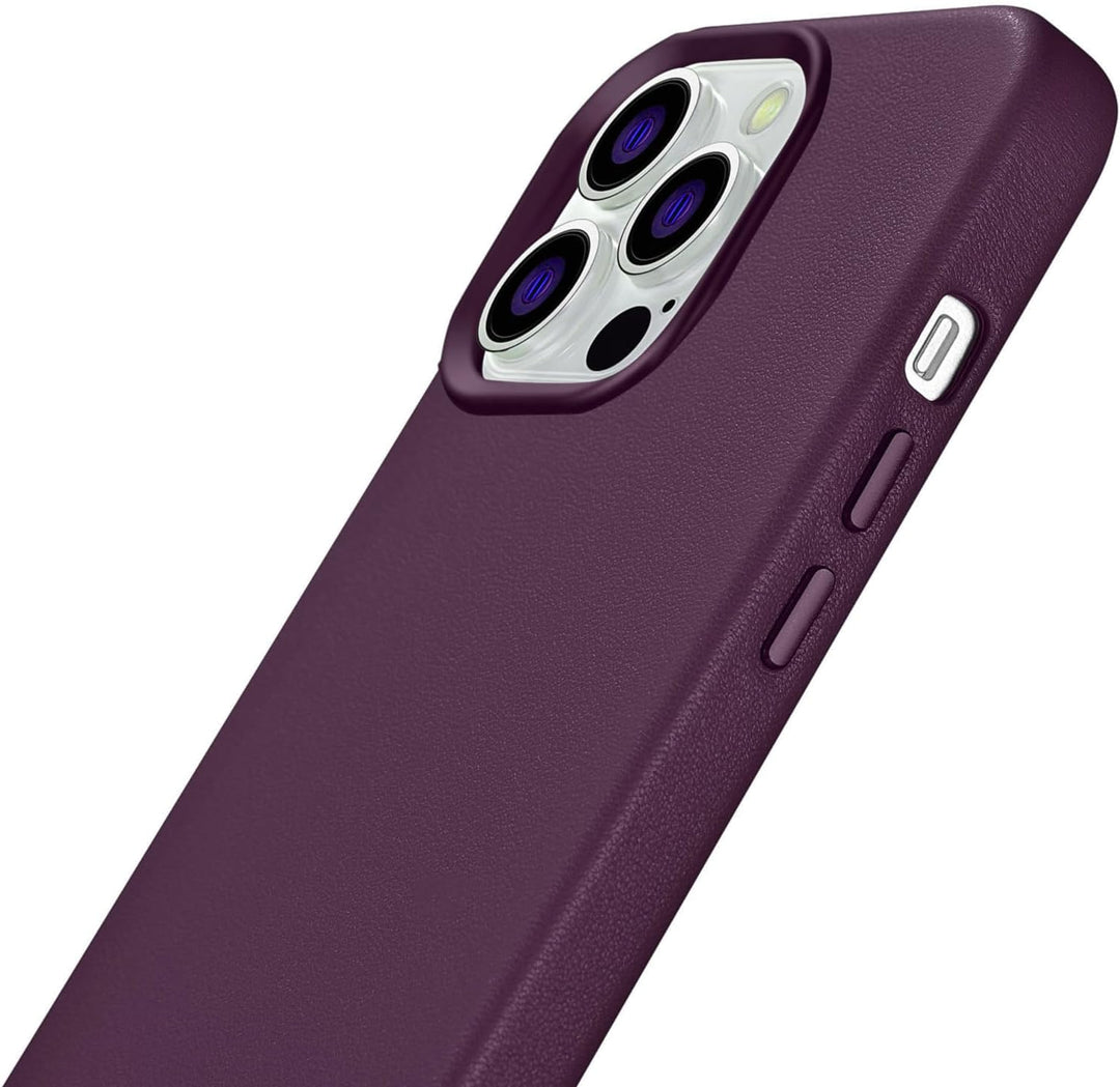 Mobiskin Hülle kompatibel mit iPhone 14 PRO MAX (6,7 Zoll), Handyhülle mit echtem Leder, Case, Schut