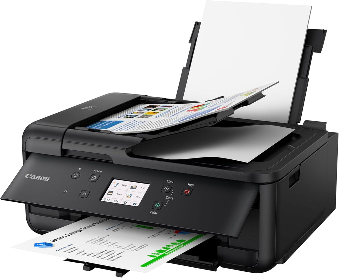 Canon PIXMA TR7650 Multifunktionsdrucker DIN A4 - Farbtintenstrahldrucker schwarz 4 in 1 (Scanner, K