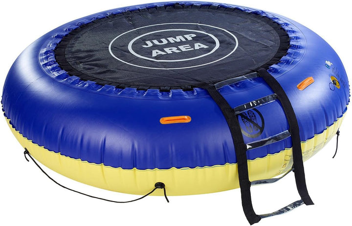 infactory Wassertrampolin: 4in1-Trampolin für Wasser und Garten, Ø 193 cm (Pool Trampolin, Aufblasba