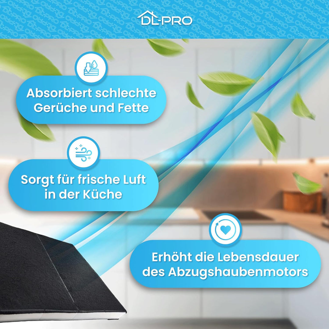 DL-pro Aktivkohlefilter Filter für Balay 00360732 360732 Bosch DHZ5186 Siemens LZ51851 Neff Z5116X1