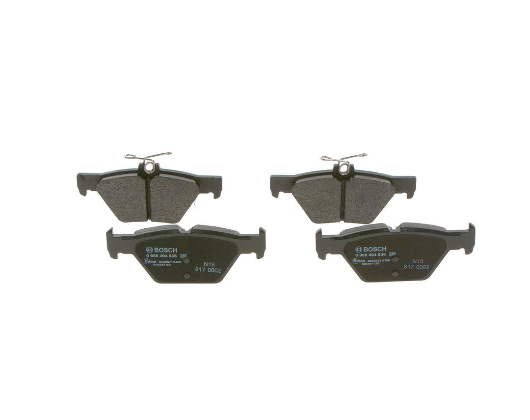 Bosch BP2010 Bremsbeläge - Hinterachse - ECE-R90 Zertifizierung - vier Bremsbeläge pro Set