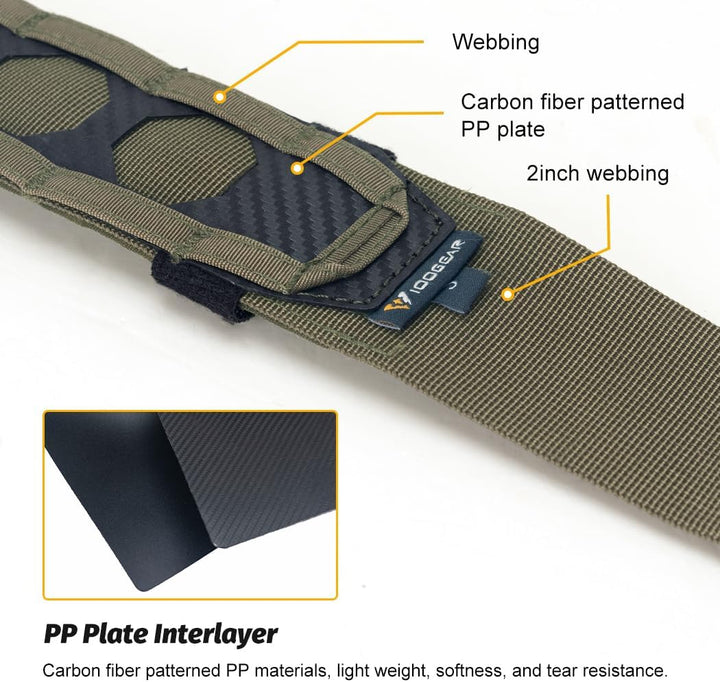 IDOGEAR Taktischer Gürtel 2 Zoll Quick Release Rigger Combat Belt mit 1,5 Zoll Innengürtel Haken und