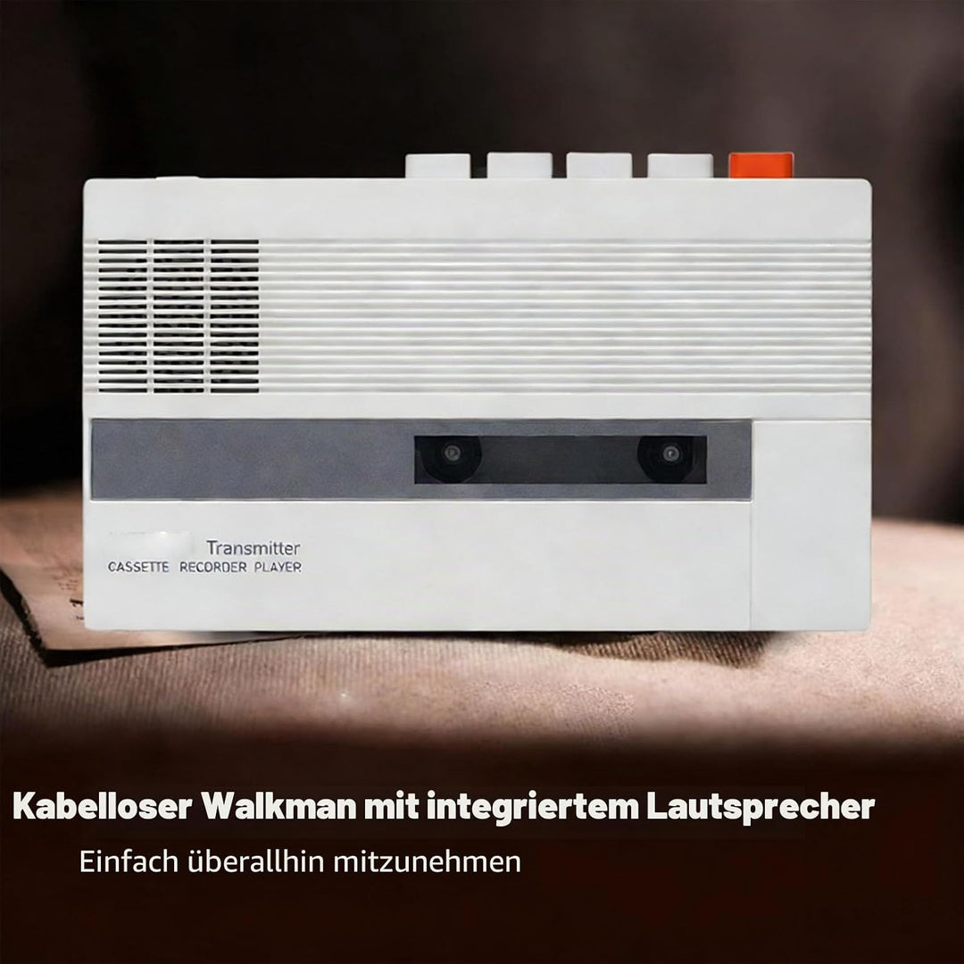 GOWENIC Kassettenspieler, Duale Wiedergabe- und Aufnahmefunktion, Taktile Bedienelemente und Integri