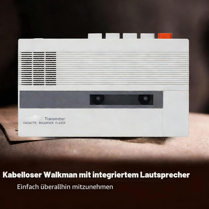 GOWENIC Kassettenspieler, Duale Wiedergabe- und Aufnahmefunktion, Taktile Bedienelemente und Integri