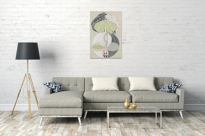 Printed Paintings Leinwand (60x80cm): Hilma af Klint - Tree of Knowledge, Nr. 5 60x80 cm, 60x80 cm