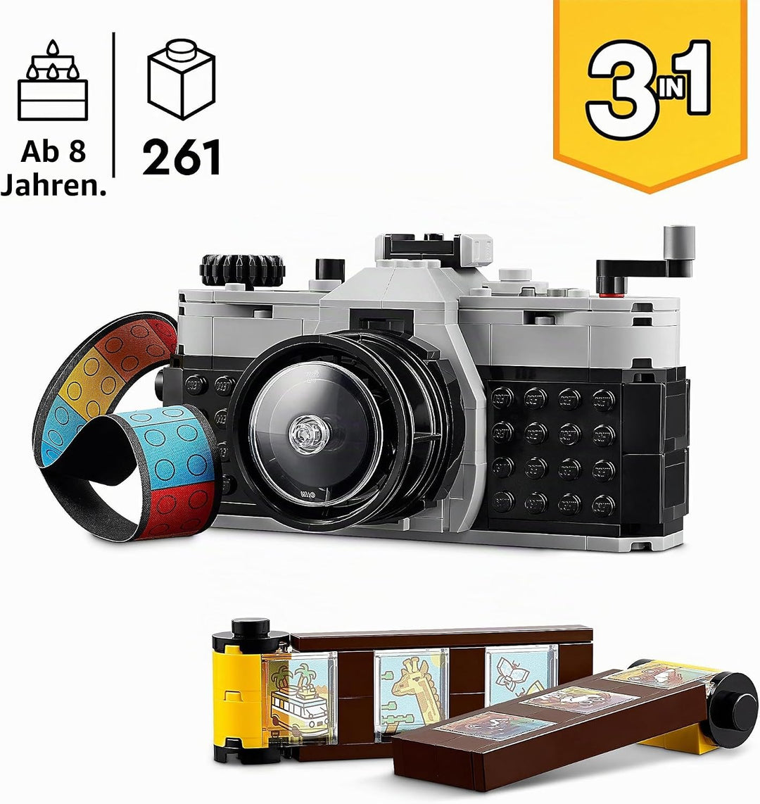 LEGO Creator 3in1 Retro Kamera Spielzeug mit 3 Modellen für Mädchen und Jungen &amp; Creator 3in1 Tiefla