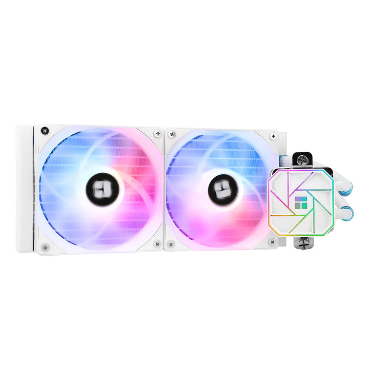 Thermalright AQUA ELITE 240 WHITE V3 Flüssig-CPU-Kühler, 240 Kühlreihen, 2 x 120mm PWM-Lüfter, S-FDB
