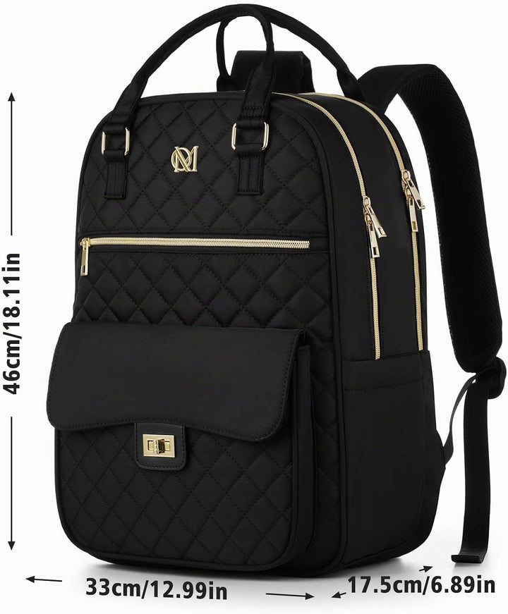 Rucksack Damen Laptoptasche 17,3 Zoll,Schulrucksack Mädchen Teenager Schultasche für Uni Studium,Arb