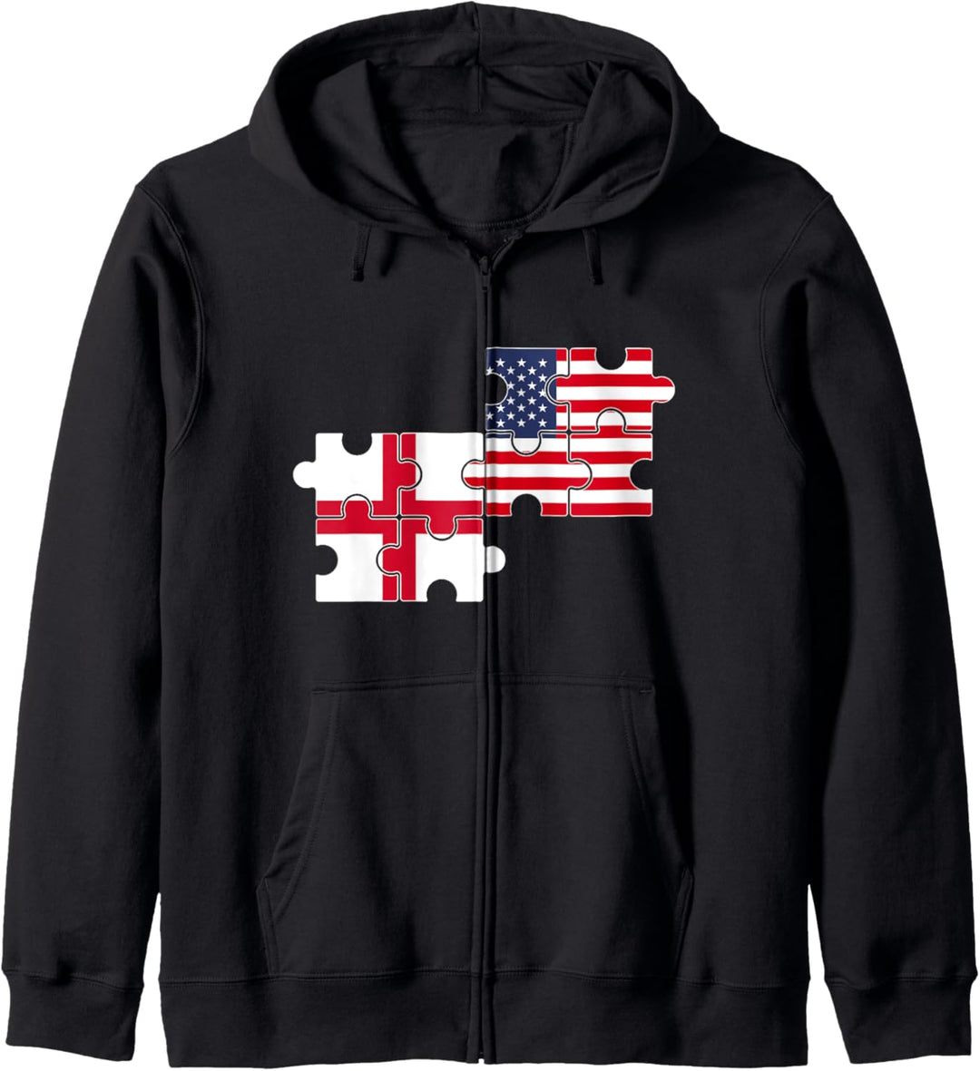 England USA Flagge Amerikanischer Engländer Kapuzenjacke