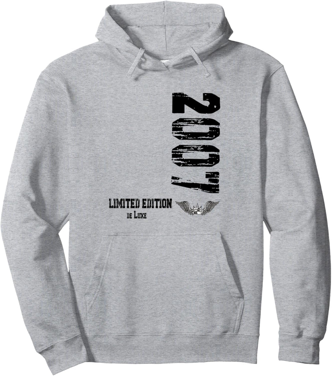 2007 Geburtsjahr, 2007 Limited Edition Geburtstag Pullover Hoodie
