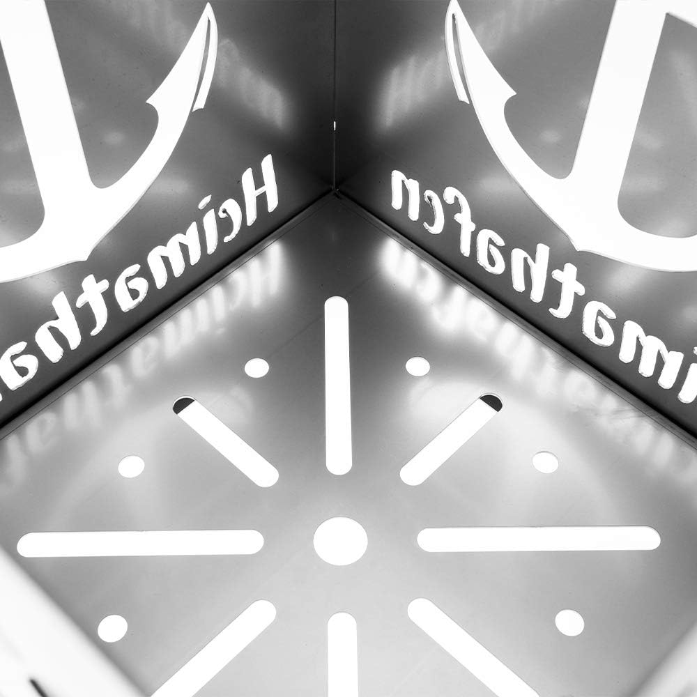 Bentatec Feuerstelle gelasert Du bist Mein Heimathafen Feuertonne Terrassenfeuer