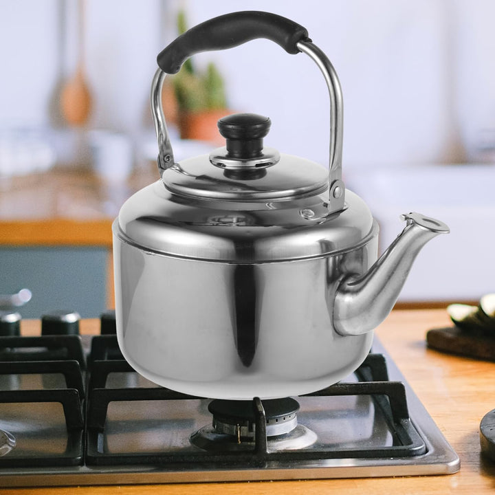 TOPBATHY Edelstahl Wasserkocher FüR Den Herd 2.5L Whistling Teekessel Mit VerbrüHungssicherem Griff