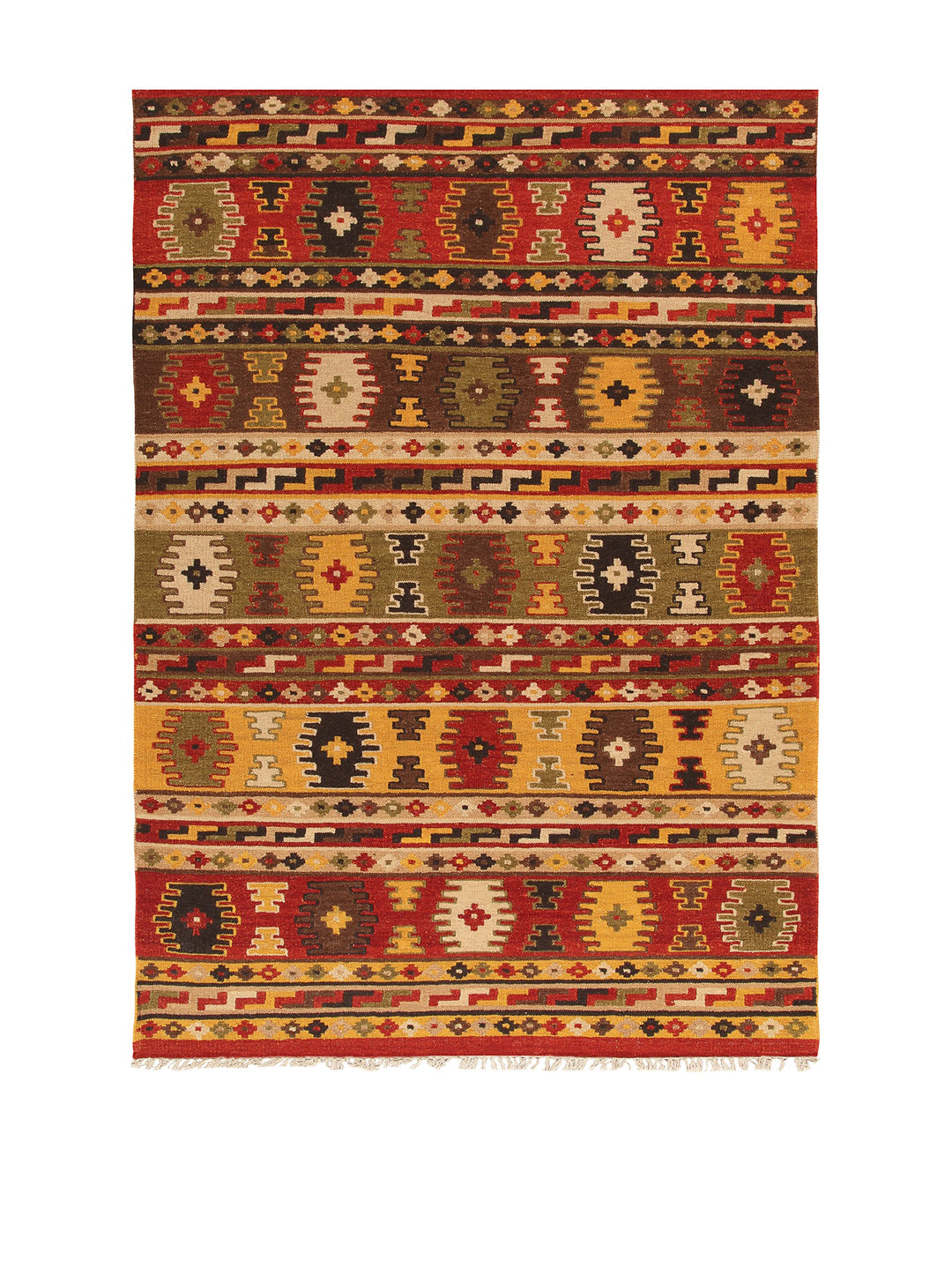 Kilim Carpets by Jalal Teppich Kilim Sivas 3 rot/Mehrfarbig 60 X 200 cm 60 X 200 cm Rot/Mehrfarbig,