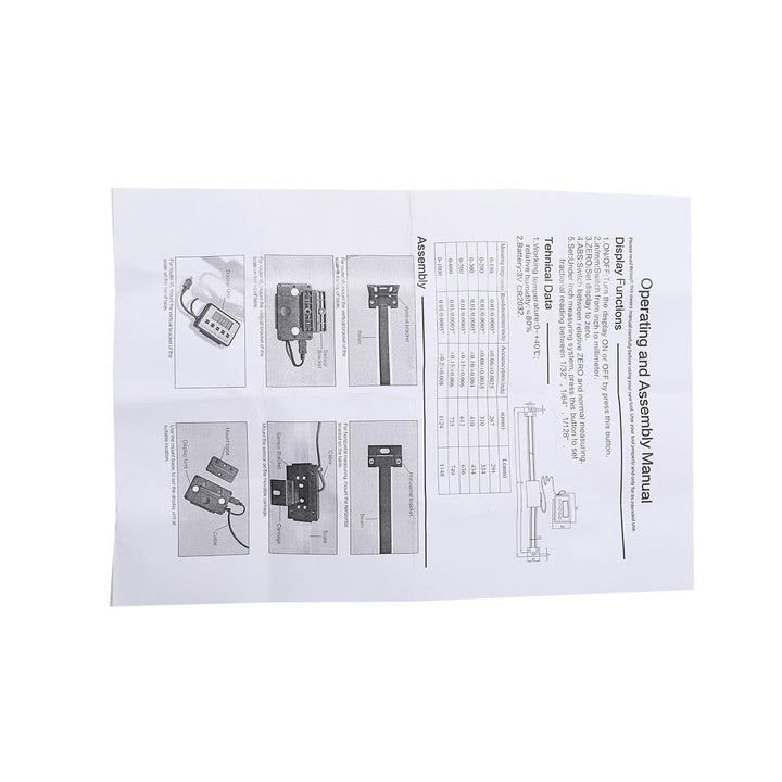 LCD Digitalanzeige Kit 0-300mm Digital Readout Kit Linearskala Anbaumessschieber Präzises LCD-Ausles