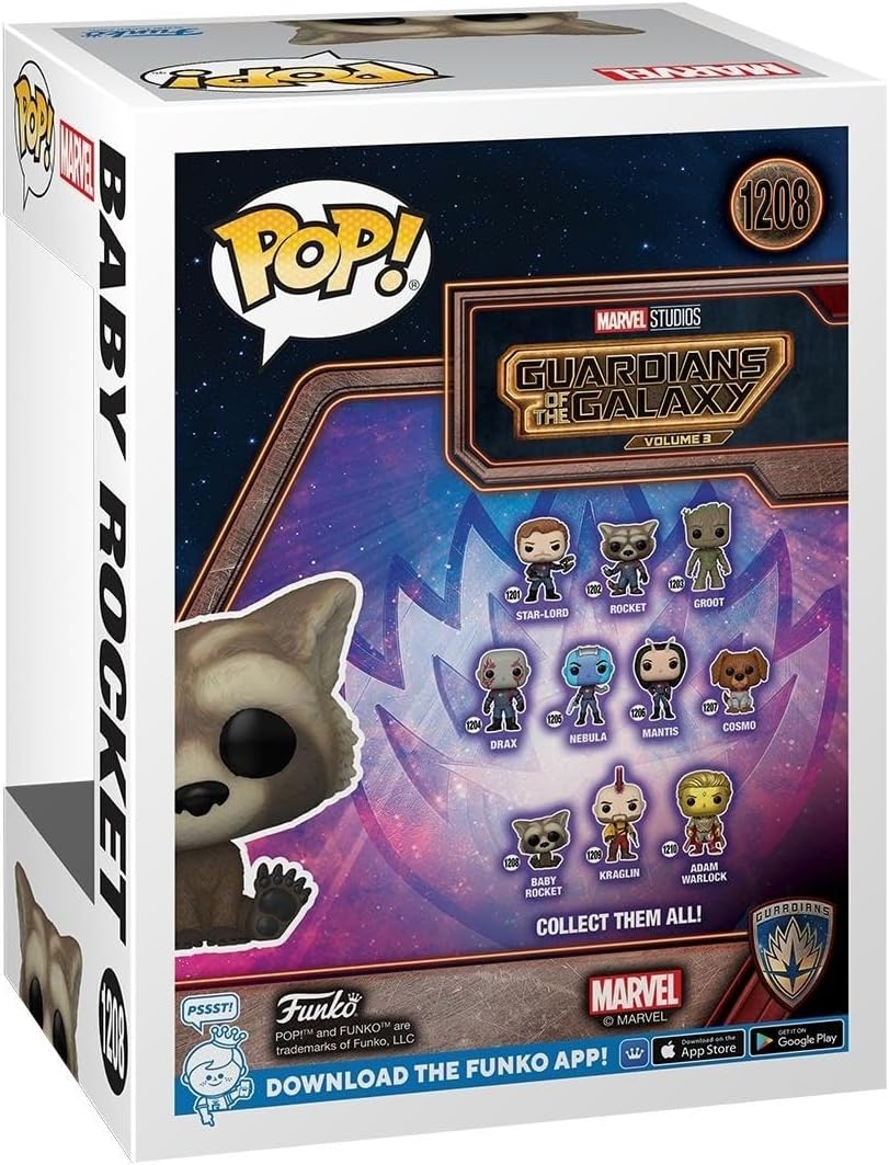 Funko POP! Vinyl: Marvel - Guardians Of The Galaxy 3 - Rocket Raccoon - (Baby) - Vinyl-Sammelfigur -
