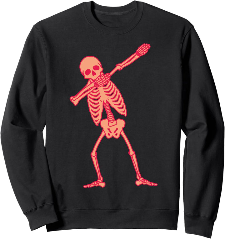 Halloween 2021 Kinder Dabbing Skelett Schnelle Verkleidung Sweatshirt