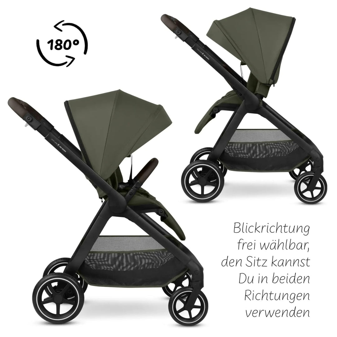 ABC Design City Life – Buggy & Sportwagen bis 22 kg, wendbare Sitzeinheit, Liegeposition, Teleskopsc
