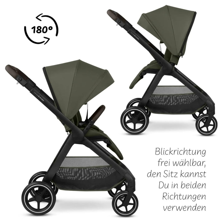ABC Design City Life – Buggy & Sportwagen bis 22 kg, wendbare Sitzeinheit, Liegeposition, Teleskopsc