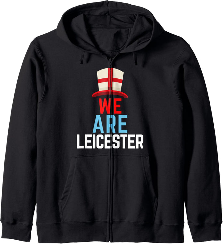 Wir sind Leicester England Flag Sports Kapuzenjacke