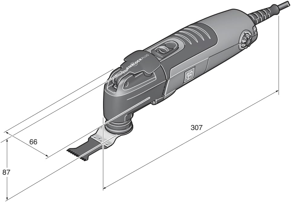FEIN Multimaster MM 300 Plus Start, Das effektive MultiTool mit der Grundausstattung zum Sägen in Ho