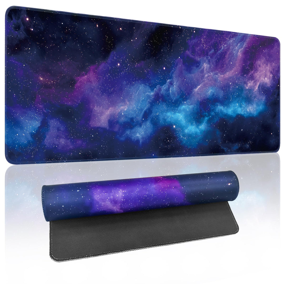 Zindoo XXL Gaming Mauspad 900 x 400 mm mit Galaxie Motiv, Galaxie Motiv