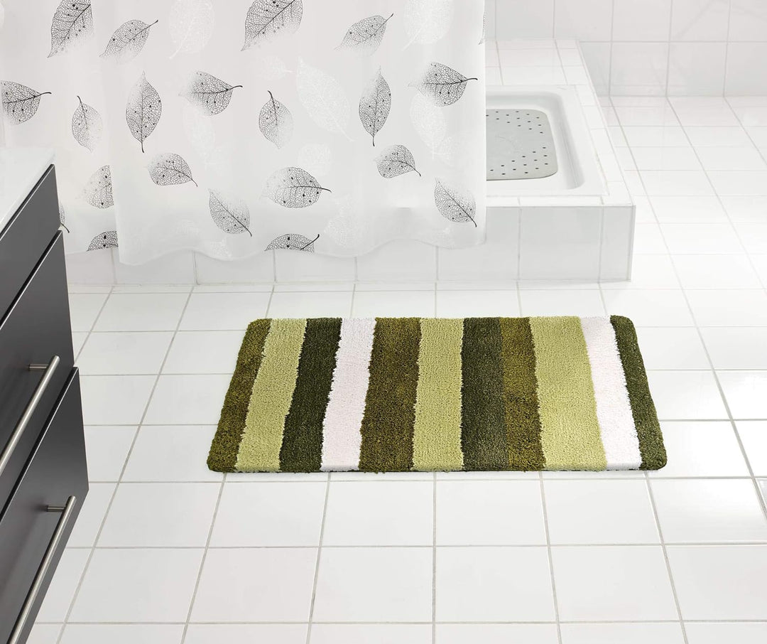 RIDDER Badezimmerteppich Carl grün 60x90 cm 60x90 cm Grün, 60x90 cm Grün