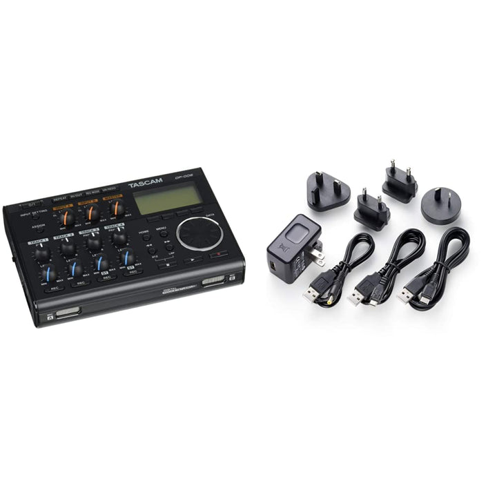 Tascam DP-006 – Digitales 6-Spur-Pocketstudio & PS-P520U Netzteil Bundle mit PS-P520U Netzteil, Bund
